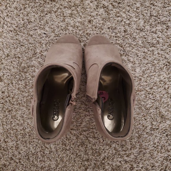 Carlos Santana Open Toe Wedge Bootie - Picture 6 of 8